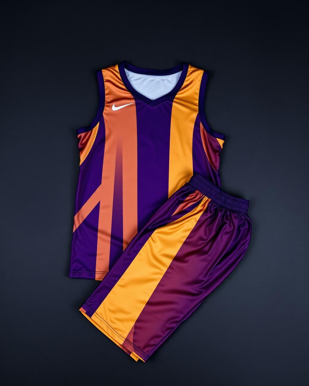 Custom basketball uniform set